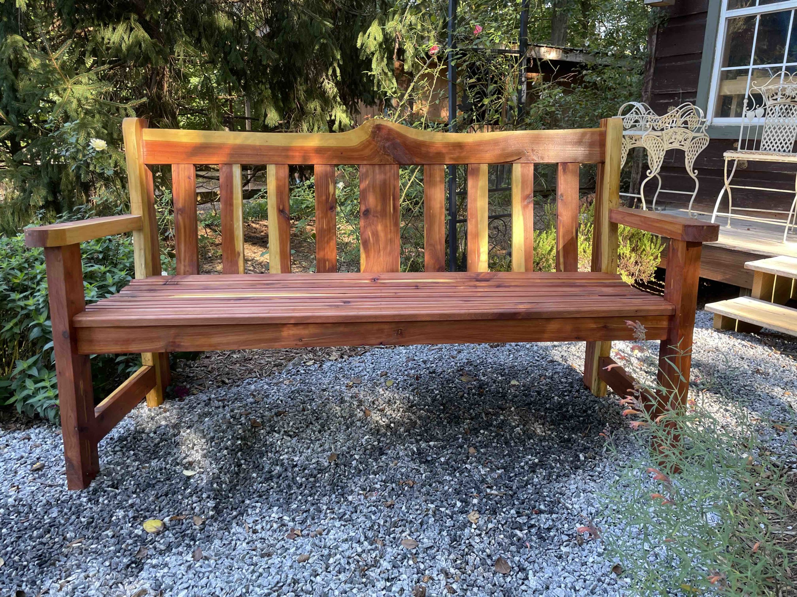 Outdoor deals cedar bench